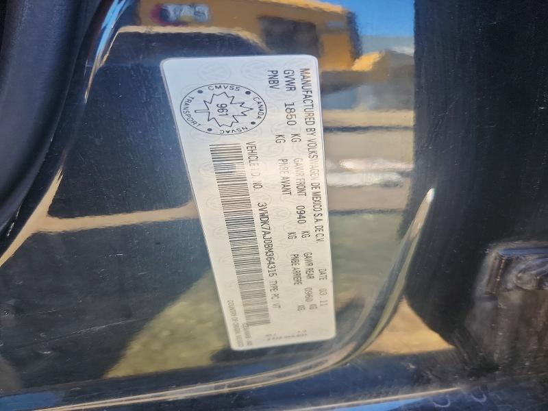 Продажа на аукционе авто 2011 Volkswagen Jetta, vin: 3VWDK7AJ0BM364315, номер лота: 57220916