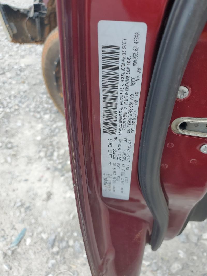 Aukcja sprzedaży 2019 Ram 1500 Classic, vin: 1C6RR6TT1KS657300, numer aukcji: 58221256