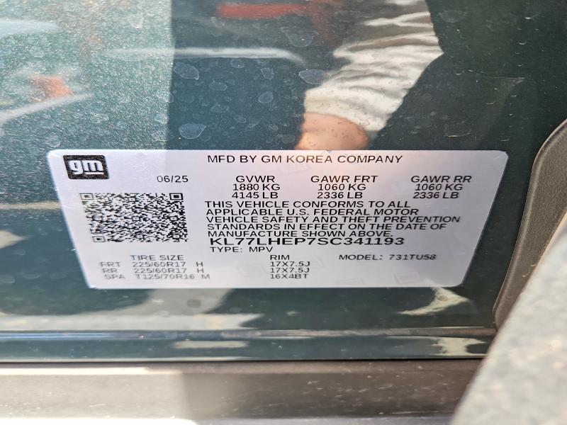 Продаж на аукціоні авто 2025 Chevrolet Trax, vin: KL77LHEP7SC341193, номер лоту: 55657716