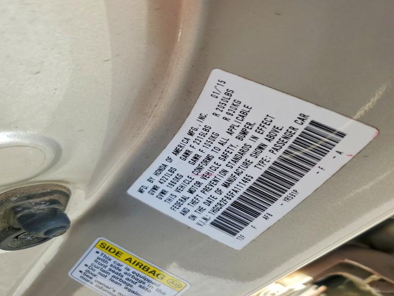 2015 Honda Accord მანქანა იყიდება აუქციონზე, vin: 1HGCR2F85FA111465, აუქციონის ნომერი: 55544696