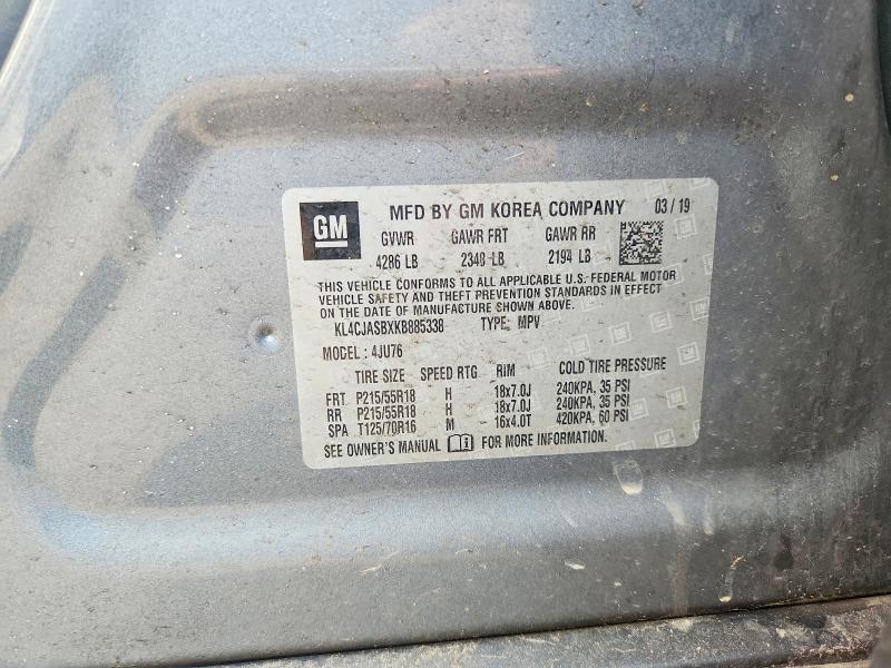 Auction sale of the 2019 Buick Encore, vin: KL4CJASBXKB885338, lot number: 57134626