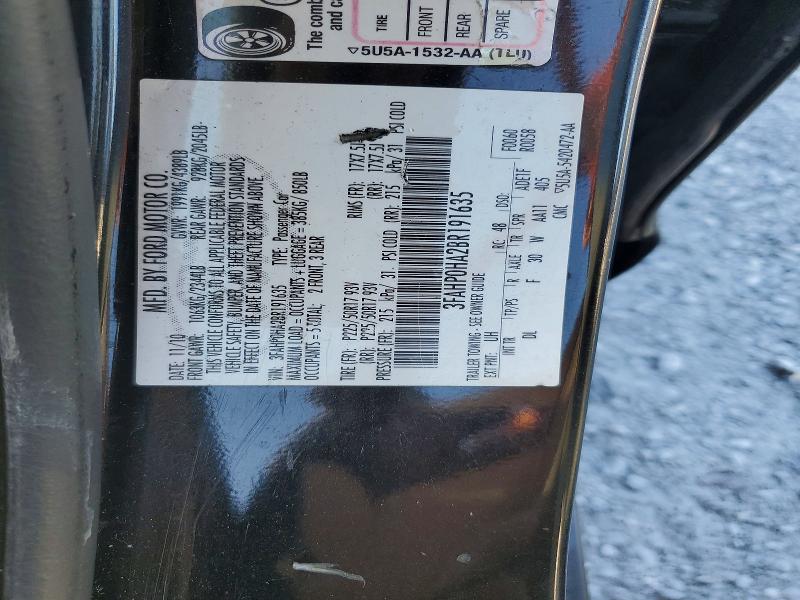 Aukcja sprzedaży 2011 Ford Fusion, vin: 3FAHP0HA2BR191635, numer aukcji: 58249326