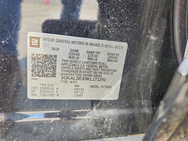 58715056 :رقم المزاد ، 3GKALSEX9KL171241 vin ، 2019 Gmc Terrain مزاد بيع