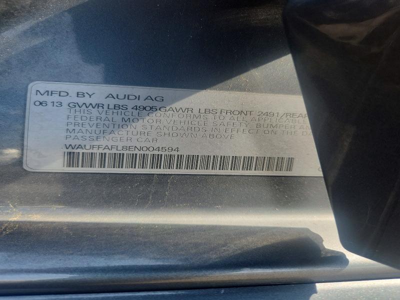 Продажа на аукционе авто 2014 Audi A4, vin: WAUFFAFL8EN004594, номер лота: 58835356
