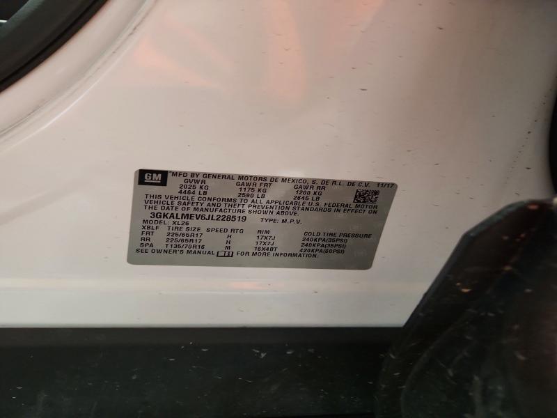 Aukcja sprzedaży 2018 Gmc Terrain, vin: 3GKALMEV6JL228519, numer aukcji: 55469136
