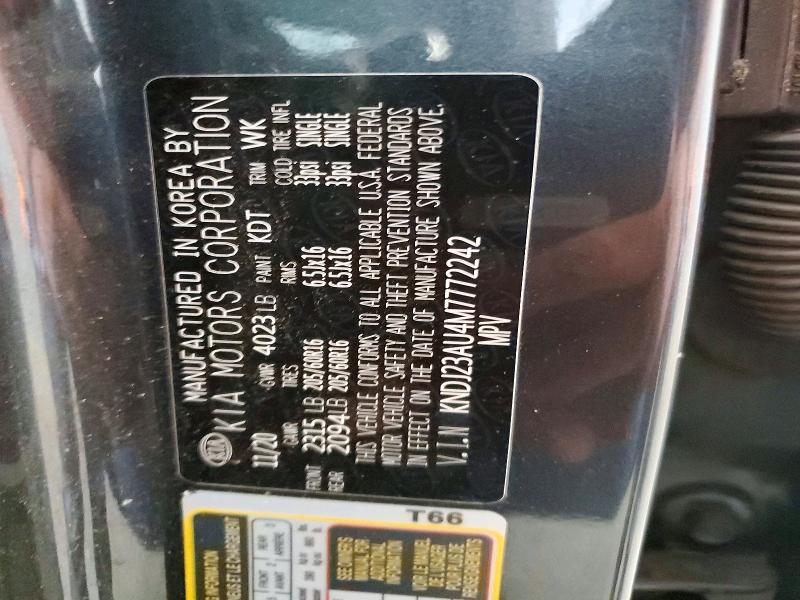 Aukcja sprzedaży 2021 Kia Soul, vin: KNDJ23AU4M7772242, numer aukcji: 55936206