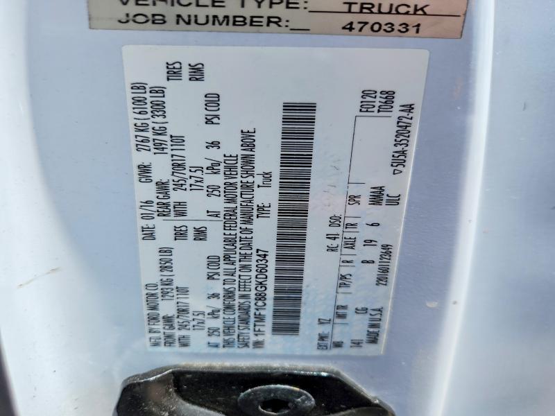 Aukcja sprzedaży 2016 Ford F150, vin: 1FTMF1C88GKD60347, numer aukcji: 56592676