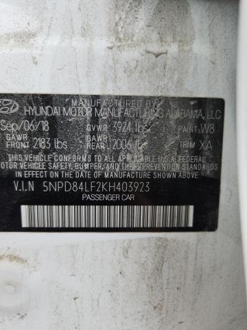 Продаж на аукціоні авто 2019 Hyundai Elantra, vin: 5NPD84LF2KH403923, номер лоту: 57535026