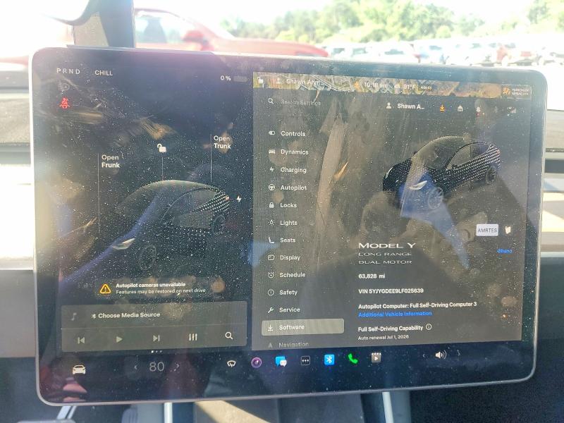 Продажа на аукционе авто 2020 Tesla Model Y, vin: 5YJYGDEE9LF025639, номер лота: 56565766