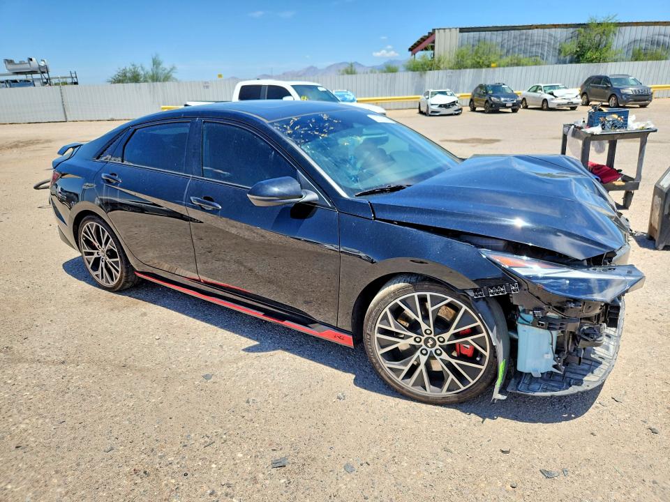 2022 Hyundai Elantra N მანქანა იყიდება აუქციონზე, vin: KMHLW4AK8NU001346, აუქციონის ნომერი: 57271336
