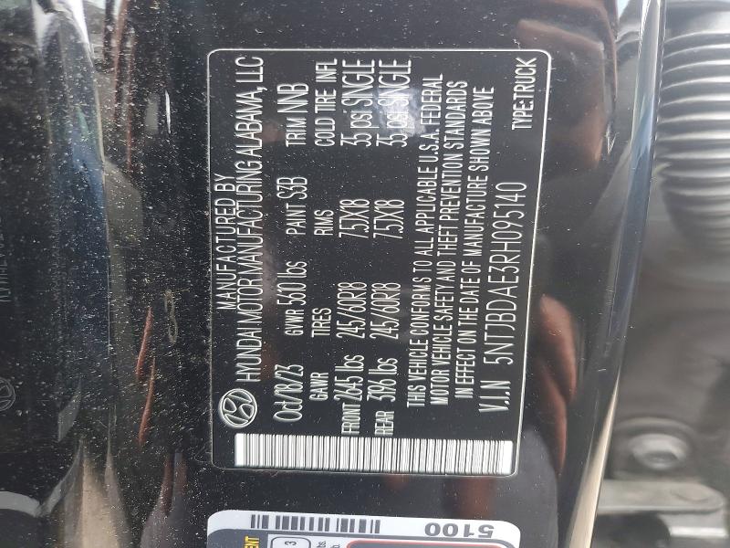 Продаж на аукціоні авто 2024 Hyundai Santa Cruz, vin: 5NTJBDAE3RH095140, номер лоту: 56583566