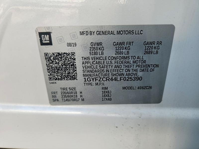Продажа на аукционе авто 2020 Cadillac Xt4, vin: 1GYFZCR44LF025390, номер лота: 57841906