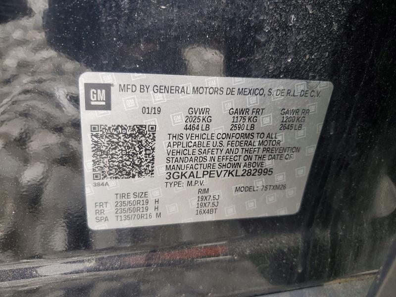 Продаж на аукціоні авто 2019 Gmc Terrain, vin: 3GKALPEV7KL282995, номер лоту: 54461376