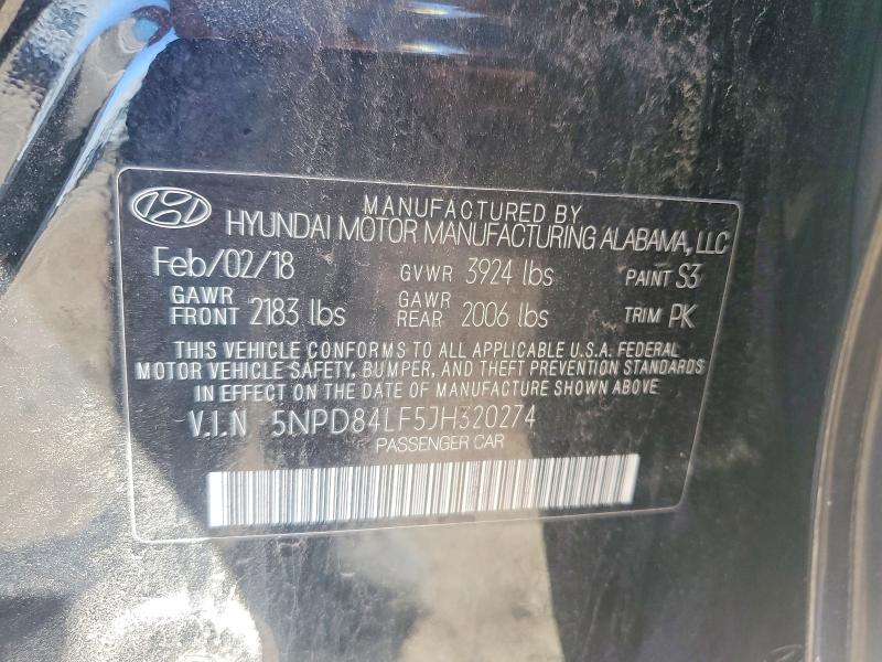 Aukcja sprzedaży 2018 Hyundai Elantra, vin: 5NPD84LF5JH320274, numer aukcji: 55930326