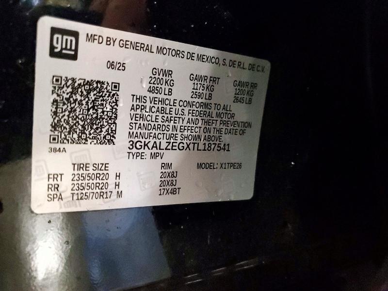 Aukcja sprzedaży 2026 Gmc Terrain, vin: 3GKALZEGXTL187541, numer aukcji: 56341066