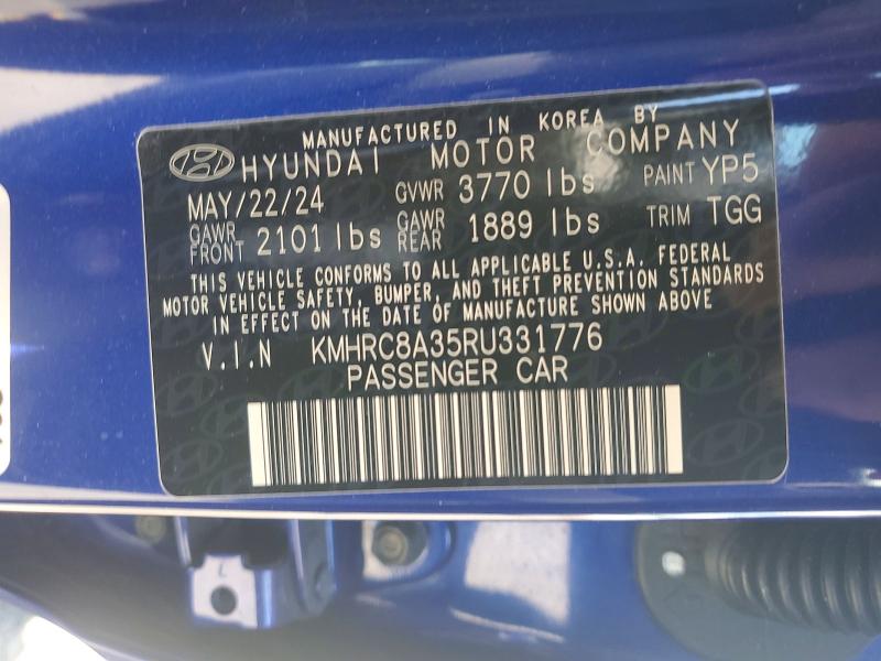 Продаж на аукціоні авто 2024 Hyundai Venue, vin: KMHRC8A35RU331776, номер лоту: 57599236
