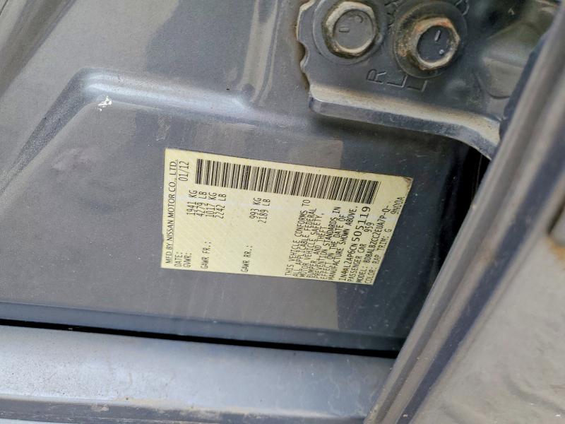 56475976 :رقم المزاد ، 1N4AL2AP6CN505119 vin ، 2012 Nissan Altima مزاد بيع