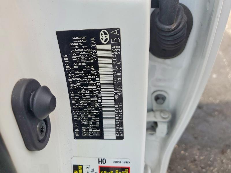 55444366 :رقم المزاد ، 5YFBURHE5JP848173 vin ، 2018 Toyota Corolla مزاد بيع