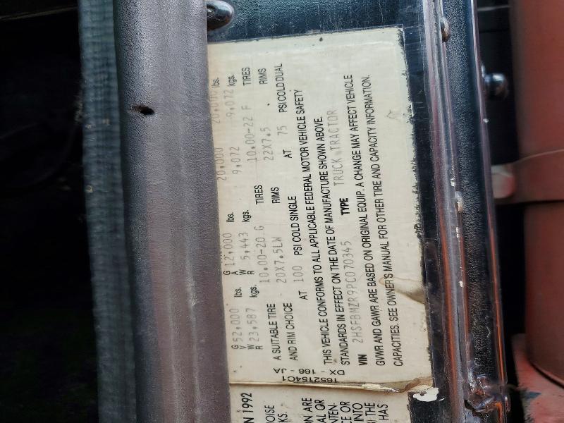 1993 International 9300 მანქანა იყიდება აუქციონზე, vin: 2HSFBMZR9PC070345, აუქციონის ნომერი: 58374946