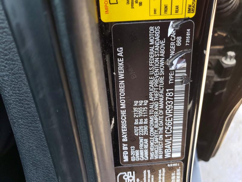58736126 :رقم المزاد ، WBAVL1C56EVR93781 vin ، 2014 Bmw X1 مزاد بيع