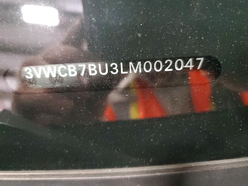 56941916 :رقم المزاد ، 3VWCB7BU3LM002047 vin ، 2020 Volkswagen Jetta مزاد بيع