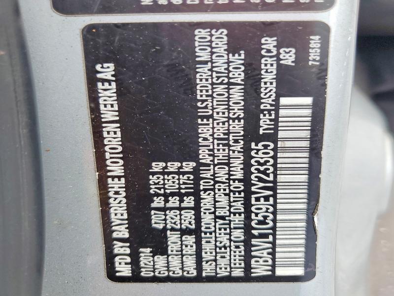 Aukcja sprzedaży 2014 Bmw X1, vin: WBAVL1C59EVY23365, numer aukcji: 57823826