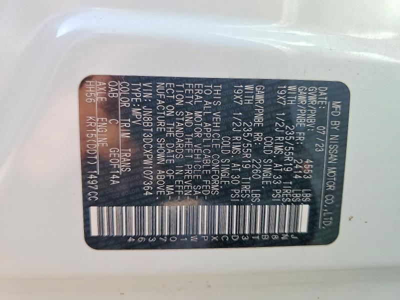 Продажа на аукционе авто 2023 Nissan Rogue, vin: JN8BT3DCXPW107364, номер лота: 57398626