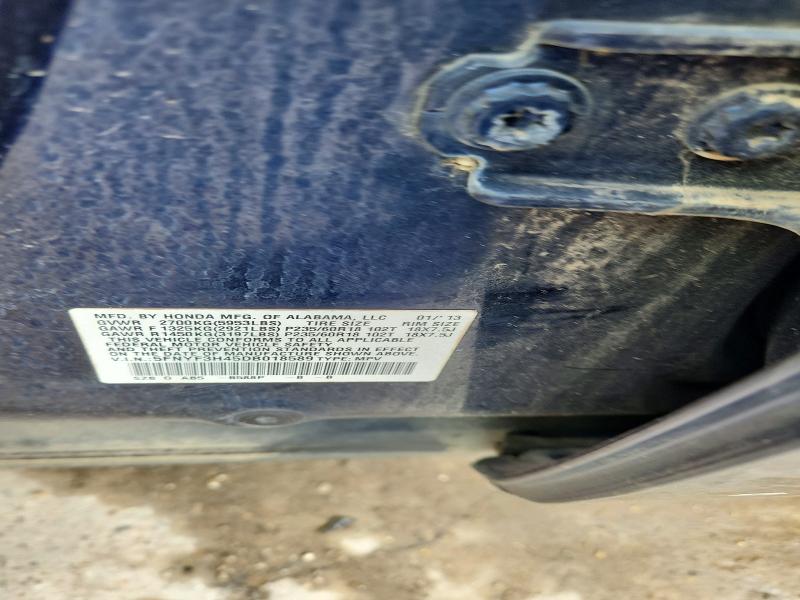 55980816 :رقم المزاد ، 5FNYF3H45DB018589 vin ، 2013 Honda Pilot مزاد بيع