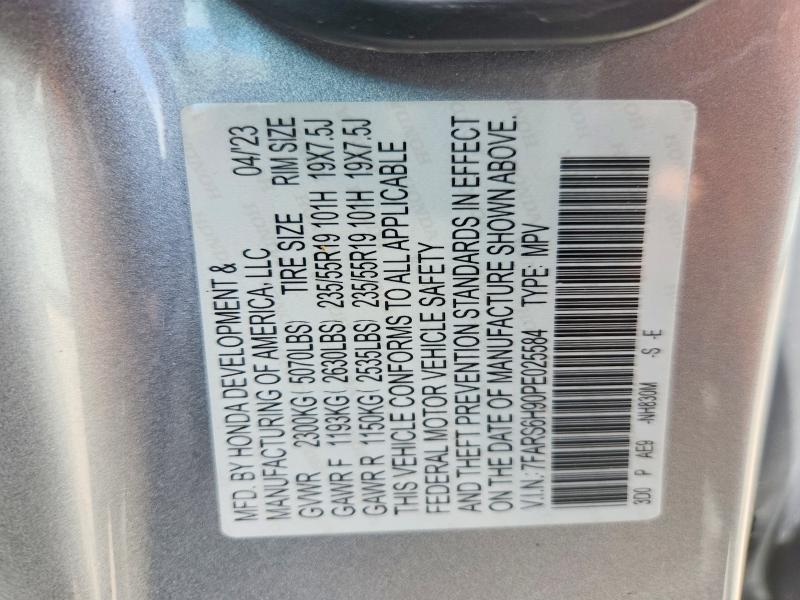 Продажа на аукционе авто 2023 Honda Cr-v, vin: 7FARS6H90PE025584, номер лота: 56640406