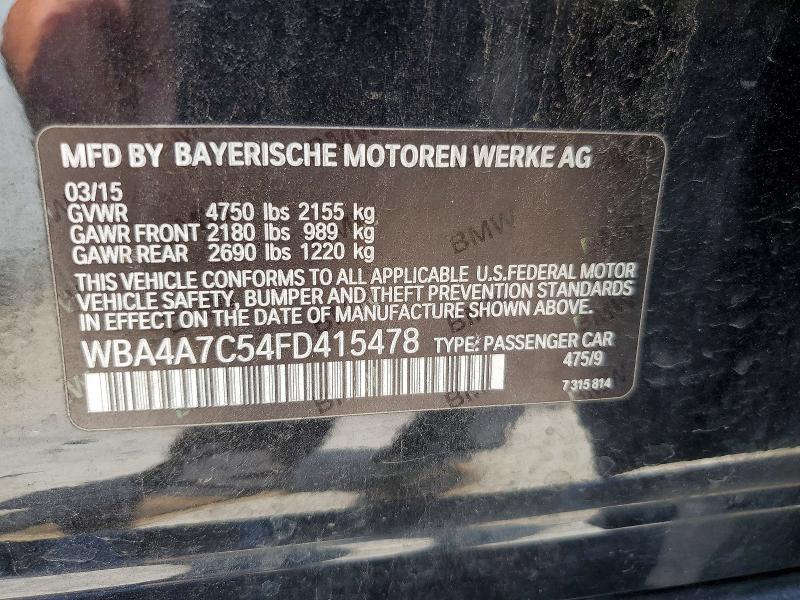 2015 Bmw 428 მანქანა იყიდება აუქციონზე, vin: WBA4A7C54FD415478, აუქციონის ნომერი: 59078346