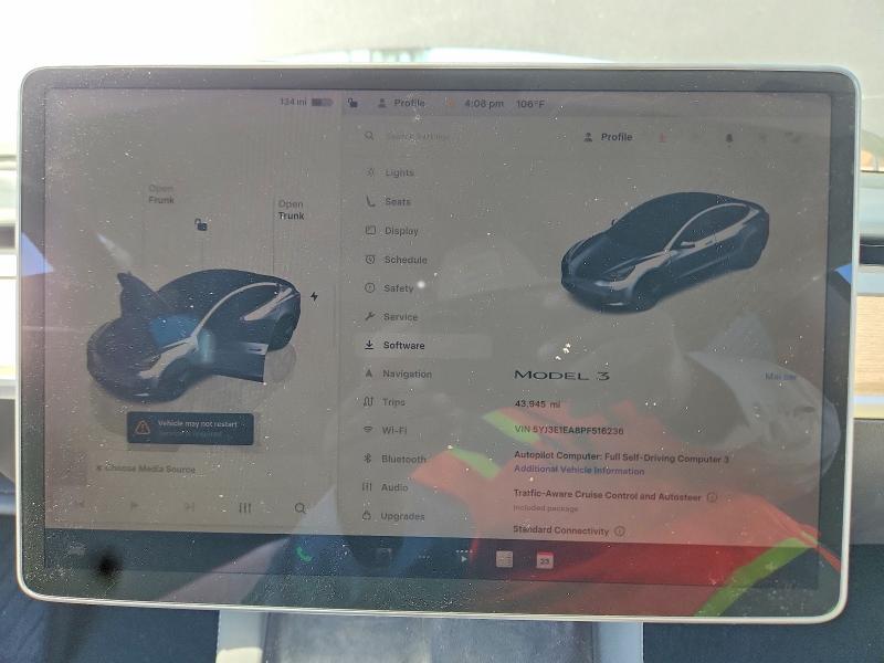 Продажа на аукционе авто 2023 Tesla Model 3, vin: 5YJ3E1EA8PF516236, номер лота: 56523666