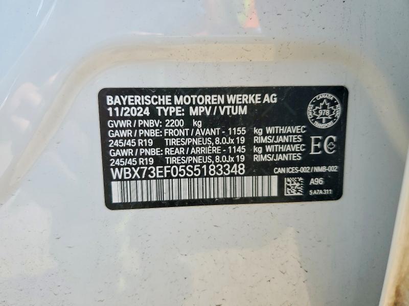 Продажа на аукционе авто 2025 Bmw X1, vin: WBX73EF05S5183348, номер лота: 56403736