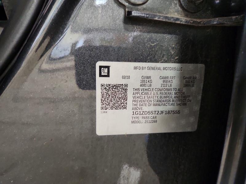 Продаж на аукціоні авто 2018 Chevrolet Malibu, vin: 1G1ZD5ST2JF187555, номер лоту: 55952796