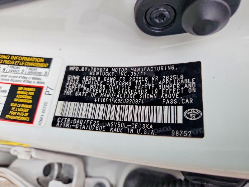 Продаж на аукціоні авто 2014 Toyota Camry, vin: 4T1BF1FK8EU820974, номер лоту: 56083446
