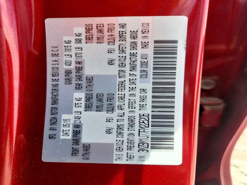 Продажа на аукционе авто 2015 Mazda 3, vin: 3MZBM1U77FM225206, номер лота: 55464366