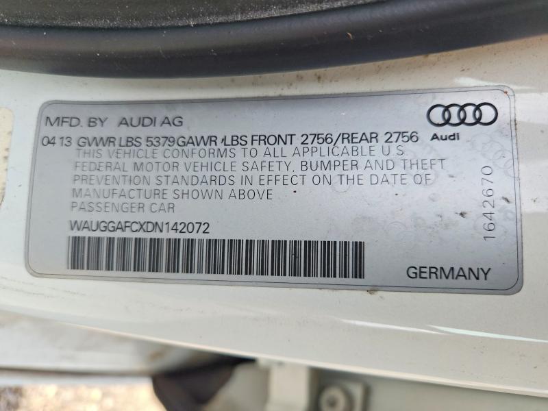 Aukcja sprzedaży 2013 Audi A6, vin: WAUGGAFCXDN142072, numer aukcji: 56232496