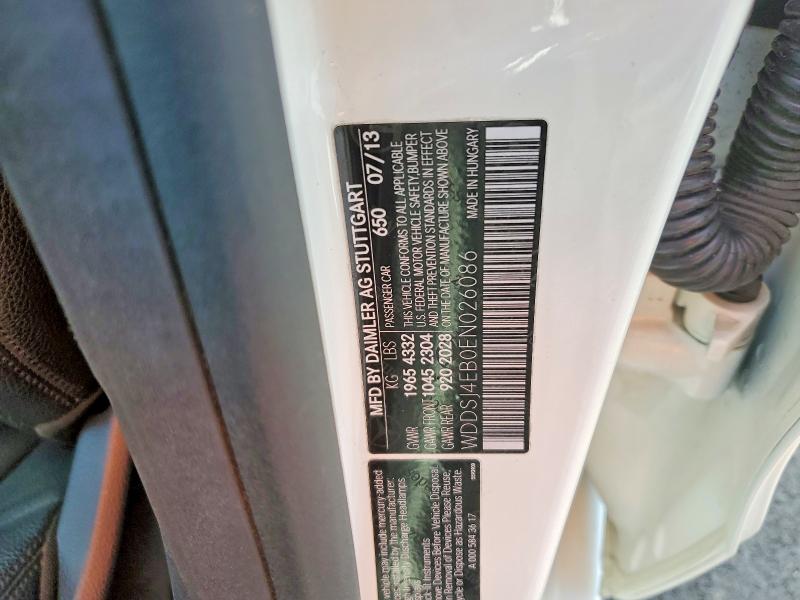 56105156 :رقم المزاد ، WDDSJ4EB0EN026086 vin ، 2014 Mercedes-benz Cla مزاد بيع