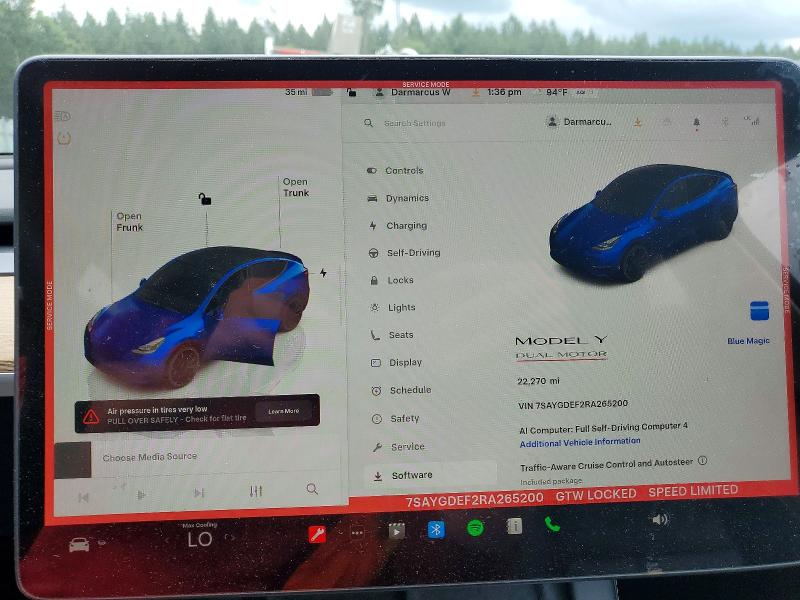Продаж на аукціоні авто 2024 Tesla Model Y, vin: 7SAYGDEF2RA265200, номер лоту: 54338236