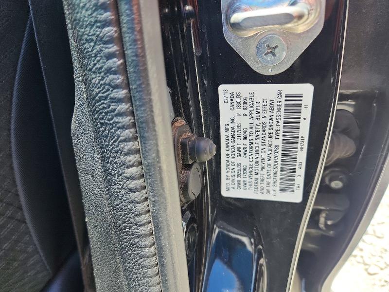 2013 Honda Civic მანქანა იყიდება აუქციონზე, vin: 2HGFB6E57DH700788, აუქციონის ნომერი: 57178386