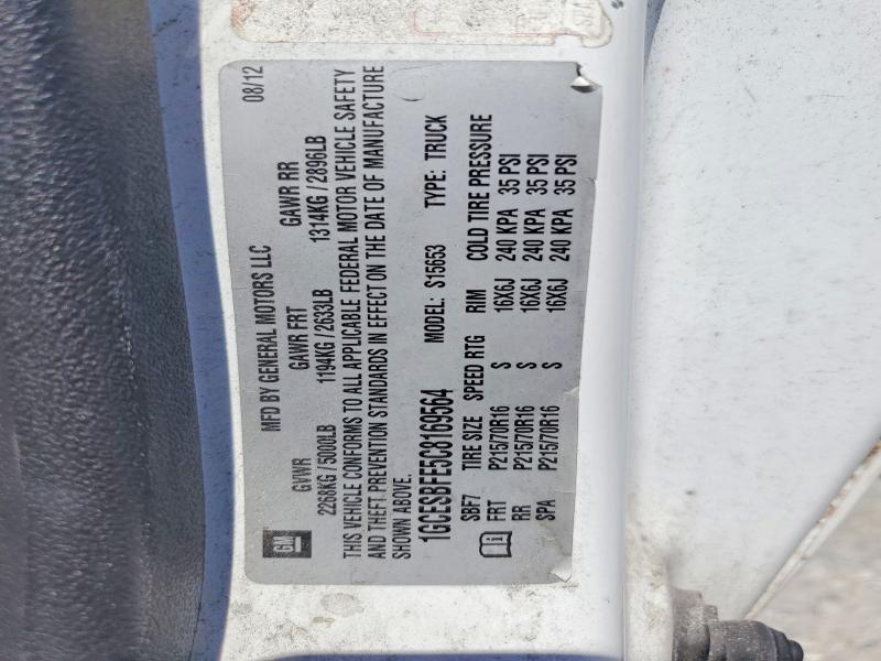 Aukcja sprzedaży 2012 Chevrolet Colorado, vin: 1GCESBFE5C8169564, numer aukcji: 57684936