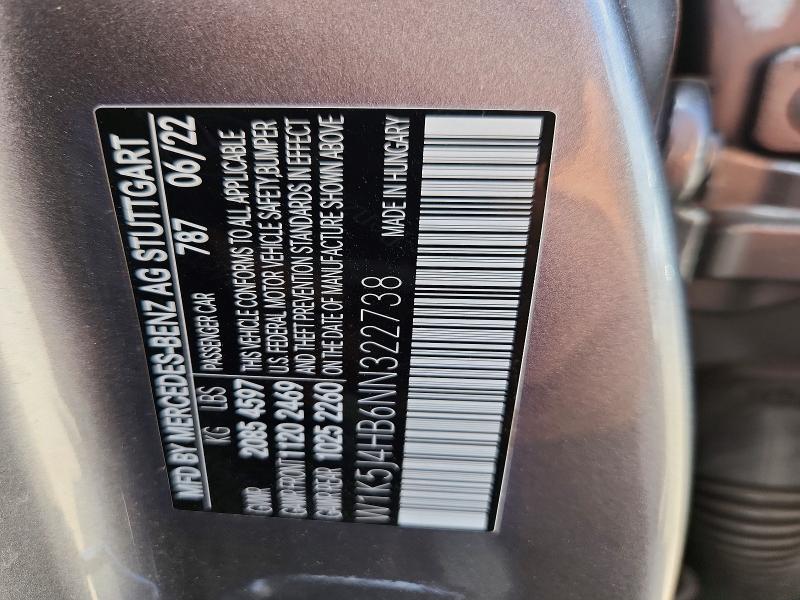 Продаж на аукціоні авто 2022 Mercedes-benz Cla, vin: W1K5J4HB6NN322738, номер лоту: 57344036