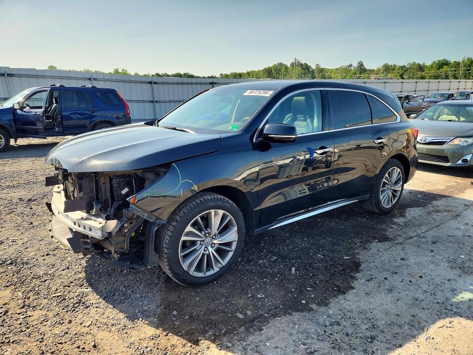 2017 Acura Mdx მანქანა იყიდება აუქციონზე, vin: 5FRYD4H55HB006791, აუქციონის ნომერი: 58725286