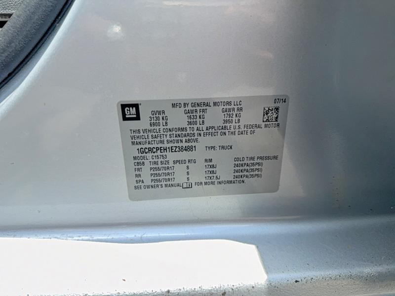 Aukcja sprzedaży 2014 Chevrolet Silverado, vin: 1GCRCPEH1EZ384881, numer aukcji: 55930726