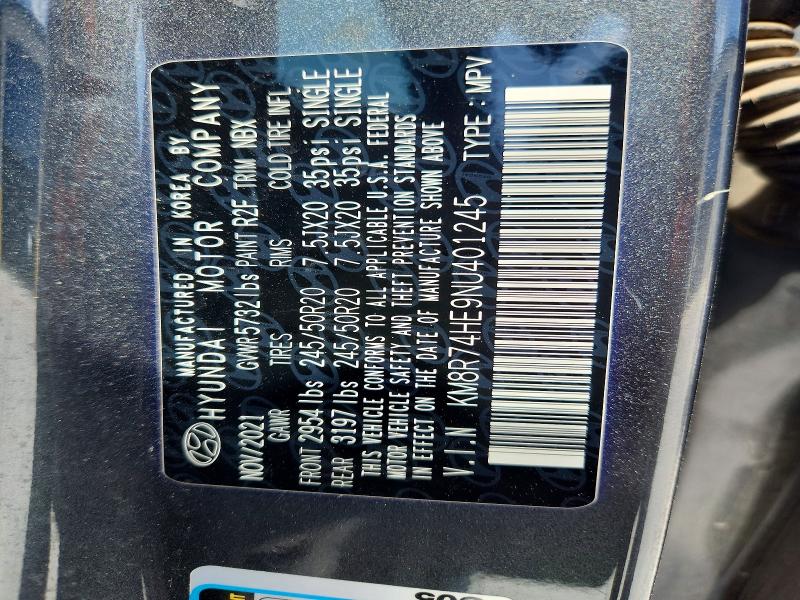 Aukcja sprzedaży 2022 Hyundai Palisade, vin: KM8R74HE9NU401245, numer aukcji: 55776976