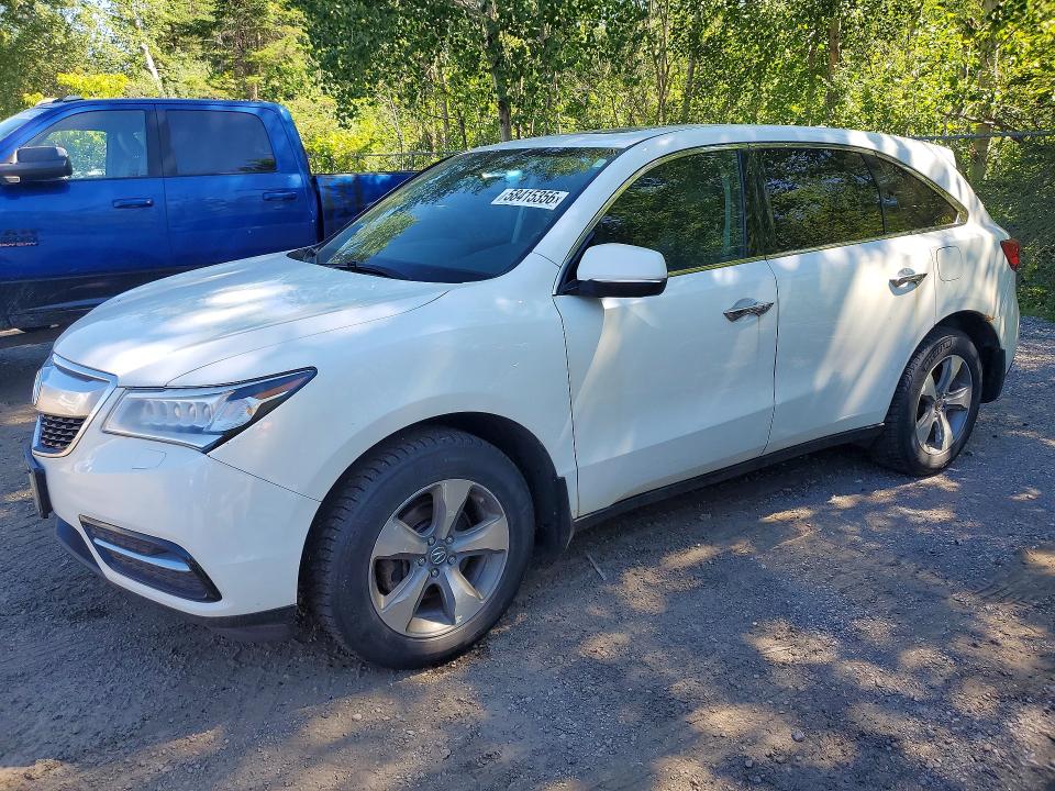 58415356 :رقم المزاد ، 5FRYD4H24EB505387 vin ، 2014 Acura Mdx مزاد بيع