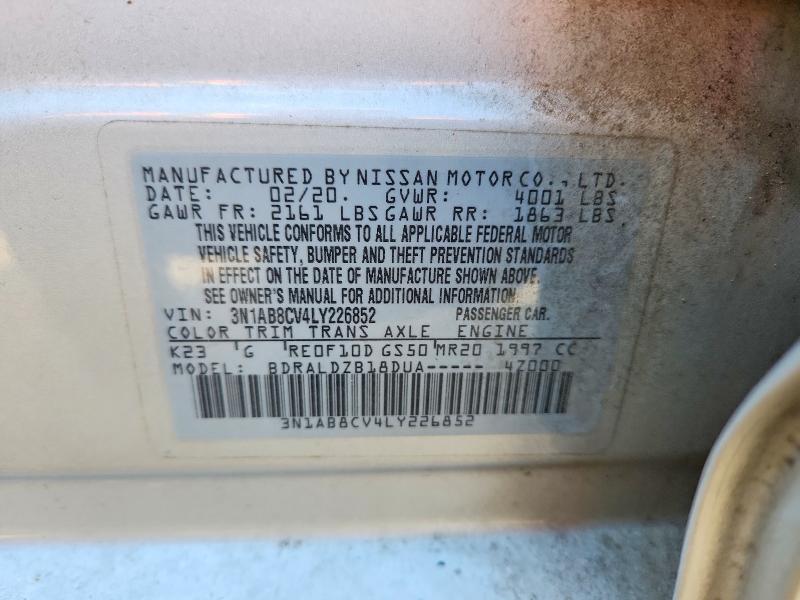 Aukcja sprzedaży 2020 Nissan Sentra, vin: 3N1AB8CV4LY226852, numer aukcji: 55640216