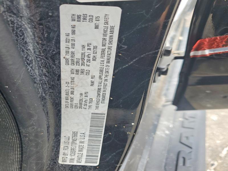 2023 Ram 1500 მანქანა იყიდება აუქციონზე, vin: 1C6SRFJT0PN576685, აუქციონის ნომერი: 53876276