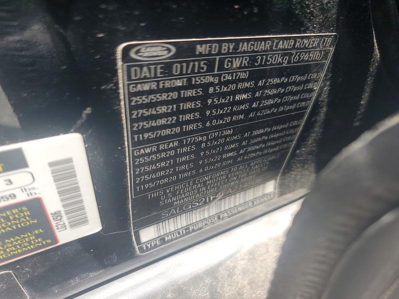 Продажа на аукционе авто 2015 Land Rover Range Rover, vin: SALGS2TF4FA214506, номер лота: 57378466