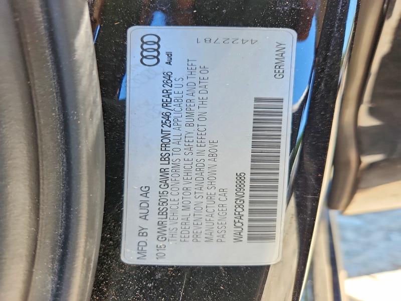 Aukcja sprzedaży 2016 Audi A6, vin: WAUCFAFC8GN098885, numer aukcji: 56236296