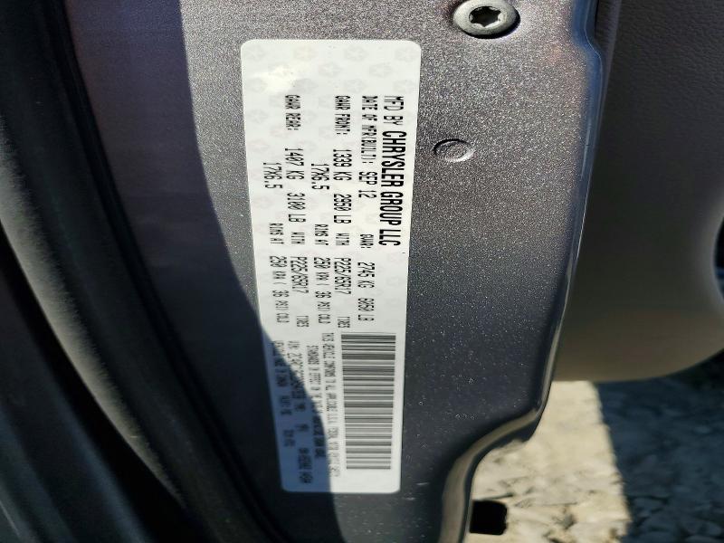 58049716 :رقم المزاد ، 2C4RC1BG3DR547838 vin ، 2013 Chrysler Town & Country مزاد بيع